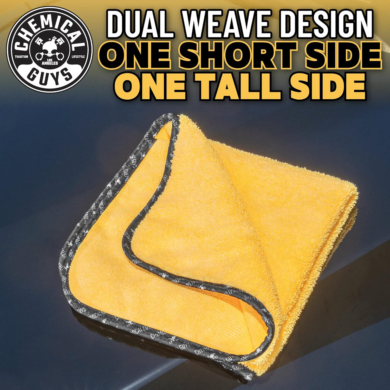 Chemical Guys MIC_506_24 Professional Grade Premium Microfiber Towels, Gold (16