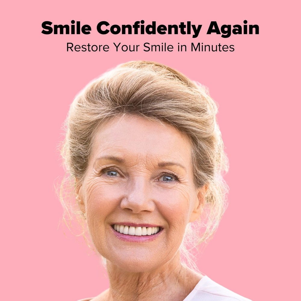 Denture Repair Kit Fix Broken Dentures Mend Cracks Replace Loose Teeth