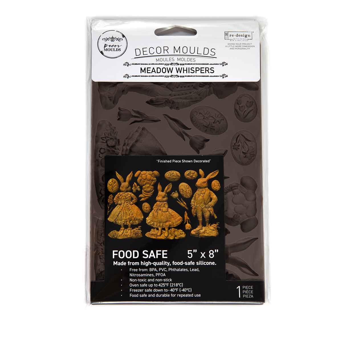 Meadow Whispers | 5" x 8" Silicone Décor Mould | Redesign with Prima | Rabbit