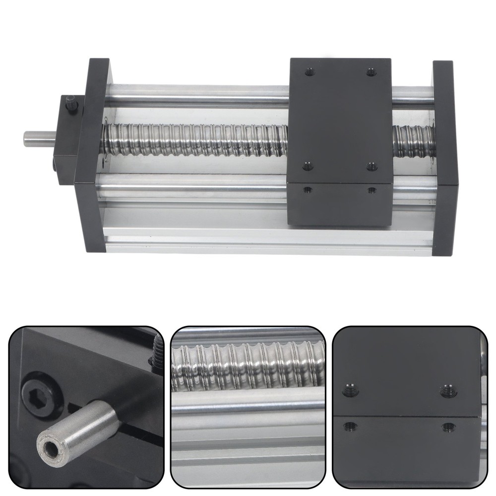 Dual Slide Linear Module Sliding Table SFU1605 Ballscrew 100mm Effective Linear