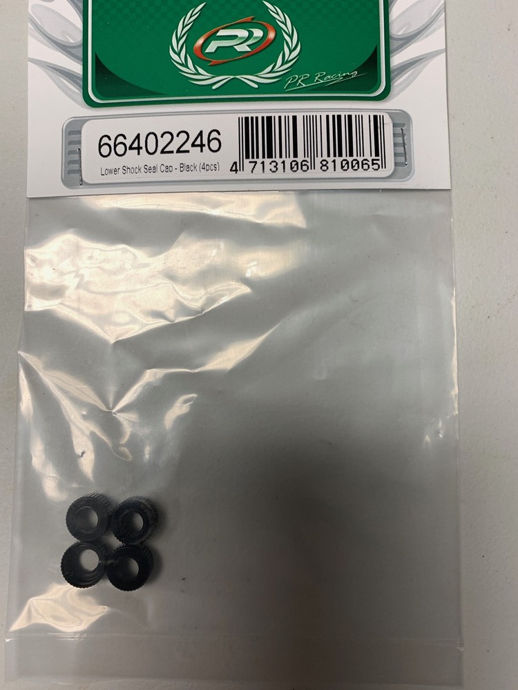 PR Lower Shock Seal Cap Black 4PCS