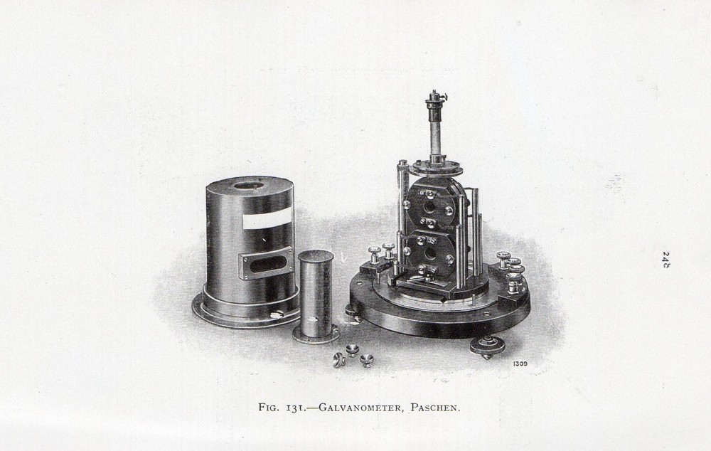 1921 PRINT ~ GALVANOMETER PASCHEN REVERSE GALVANOMETER BROCA