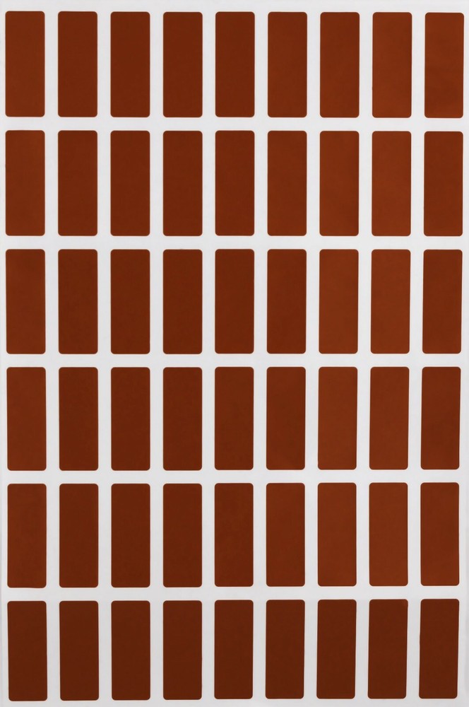 Rectangle Brown Colored Labels in Various Sizes (1" x 3/8" - 4" x 2") 15 Sheets