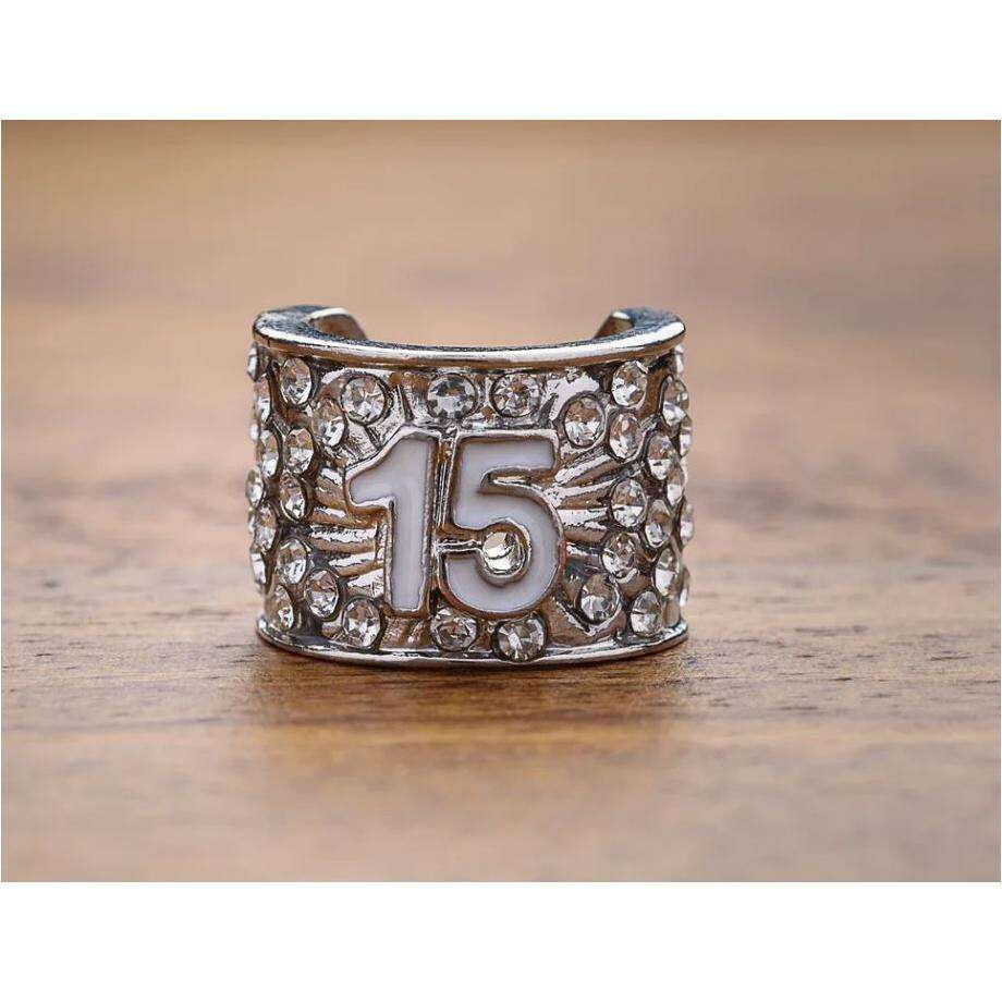 CharMED Stackable Personalize Stethoscope Bling Charm | 15 Year Milestone