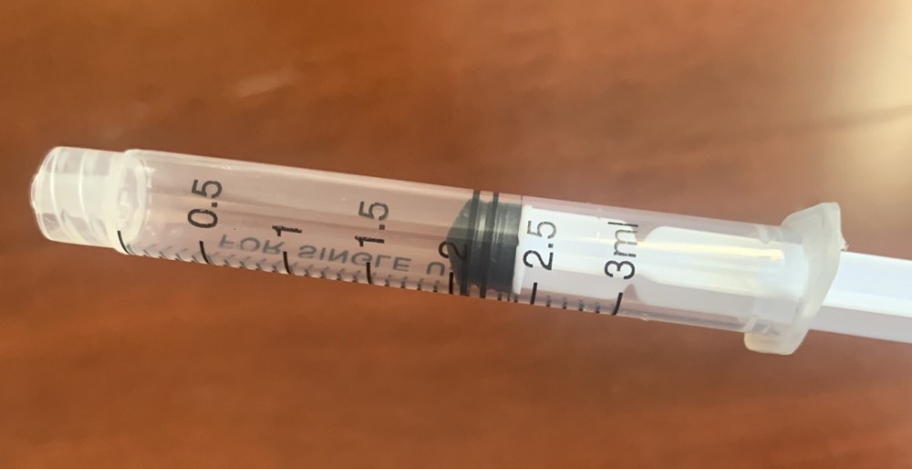 Luer-Lock Syringes without needles Disposable, Transparent, 100pcs, 3mL