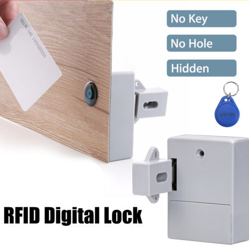 5 total locks, Lock Connection RFID Cabinet Lock set