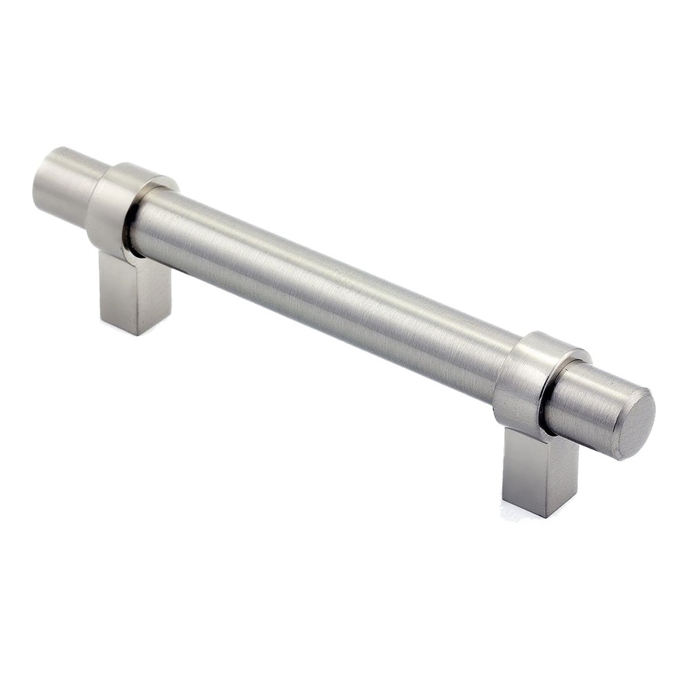 10 Pack Rok Loop Style 96 Mm Centers Brushed Nickel Cabinet Pull Handle 5-3/8"