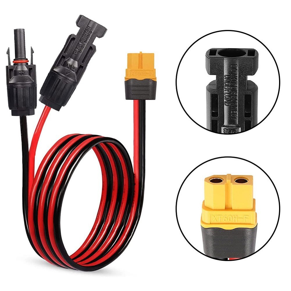 1x Connecting Cable Solar Panel Connection Cable Charging Cable Solar Generator