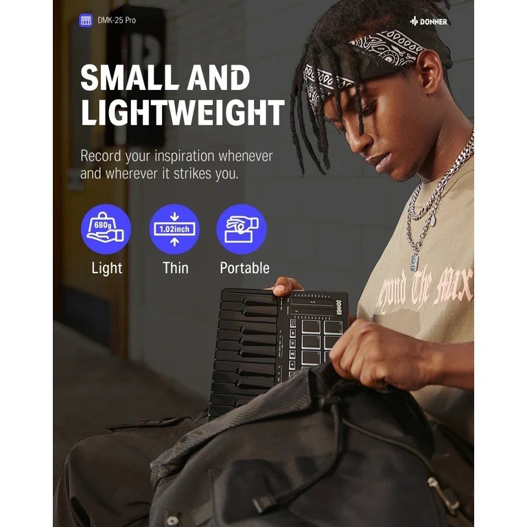 Donner DMK-25 PRO MIDI Keyboard Controller