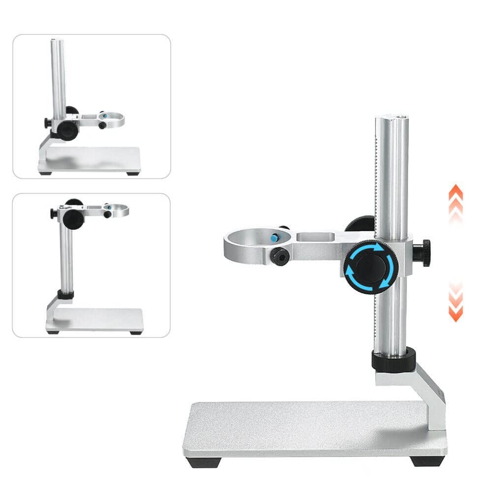 Universal Microscope Stand Pro, Stable Professional Aluminum Alloy Scope Base...