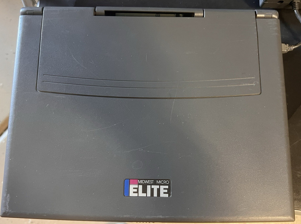 Midwest Micro Elite TS38 486 Notebook Laptop Computer Trackball & Power Adapter