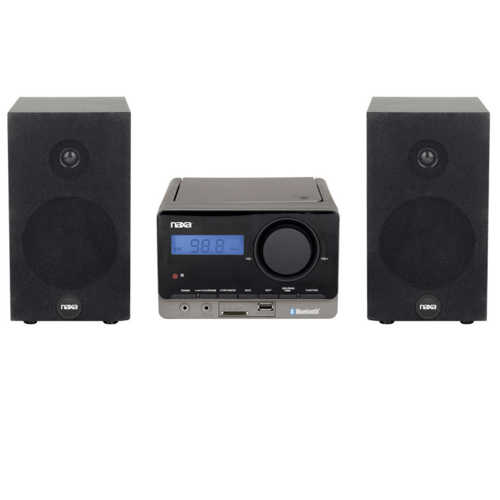 Naxa MP3 Microsystem with Bluetooth - Refurbished Grade Very Good