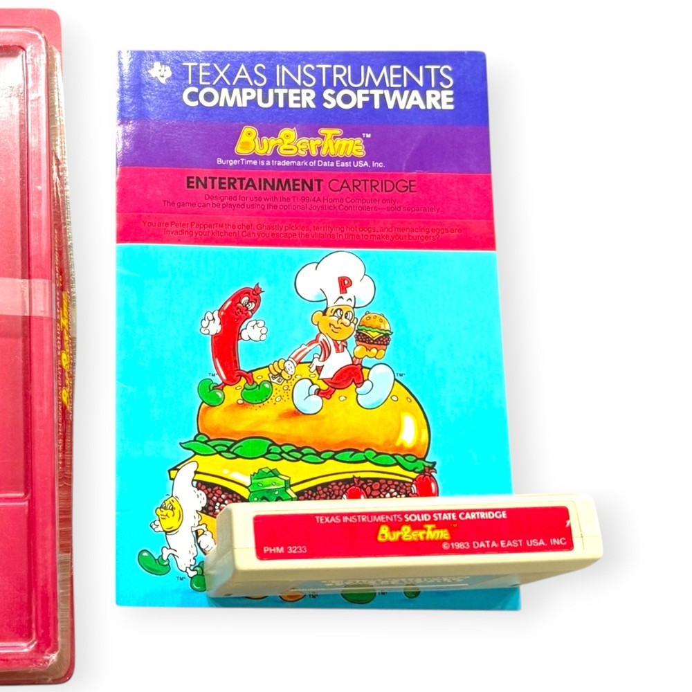 BURGERTIME for Texas Instruments TI 99/4a Computer
