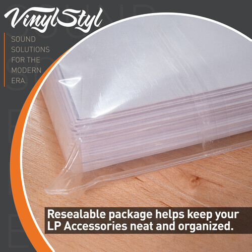 Vinyl Styl® 12 Inch Archival Inner Record Sleeves - HDPE-Lined - 50 Count (White
