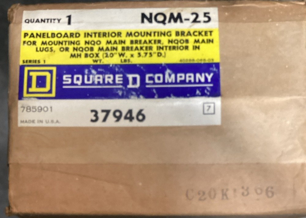 Square D NQM-25 Panelboard Interior Mounting Bracket Kit