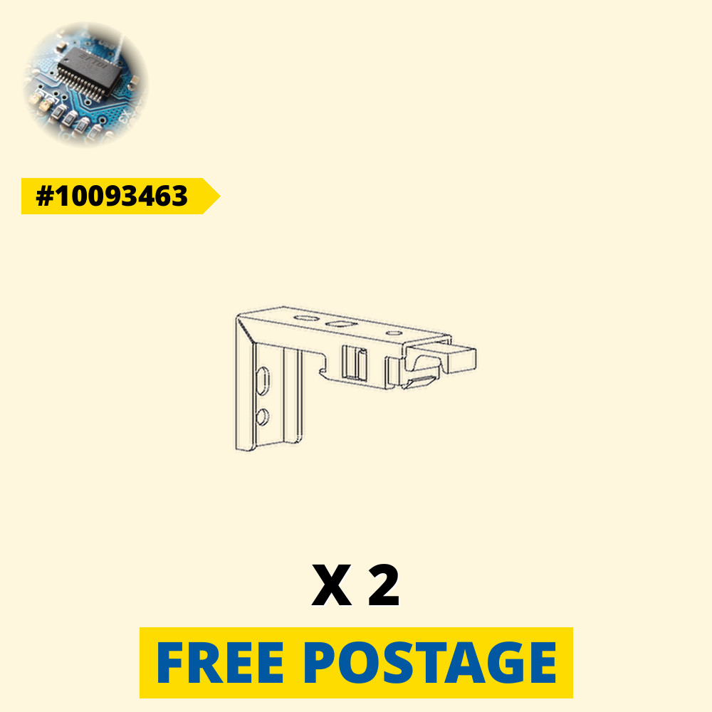 2 x IKEA Spring Loaded L Shaped Roller Blind Bracket 10093463 HOPPVALS [Germany]