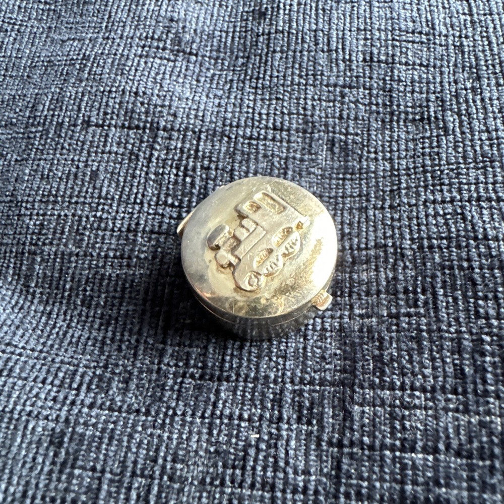 sterling silver train pill box