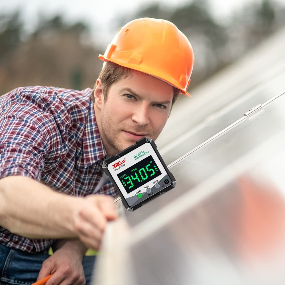 Digital Angle Gauge Meter Magnetic Base Level Box Angle Finder Protractor Bevel