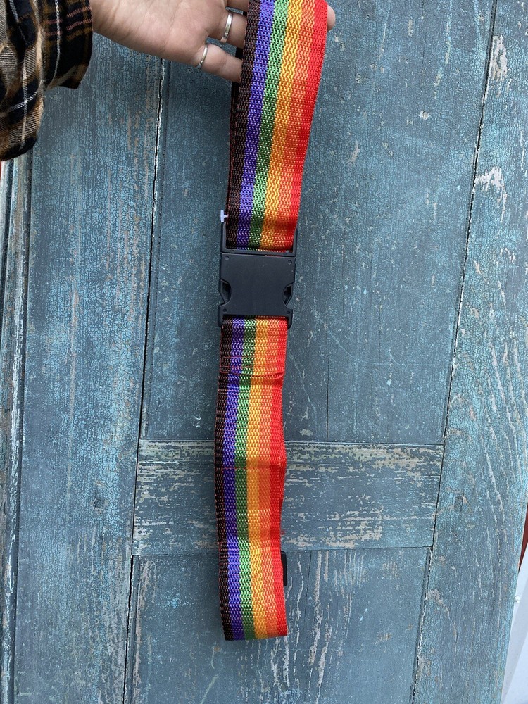 Rainbow Luggage Belt Strap Rainbow Adjustable