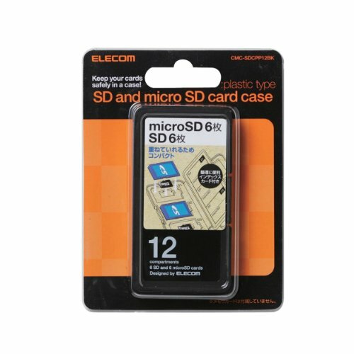 ELECOM memory card case SD case plastic(SDx6 + micro SDx6) CMC-SDCPP12BK NEW