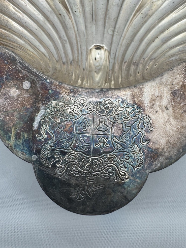 Silver Shell Server Needs Polish Vintage