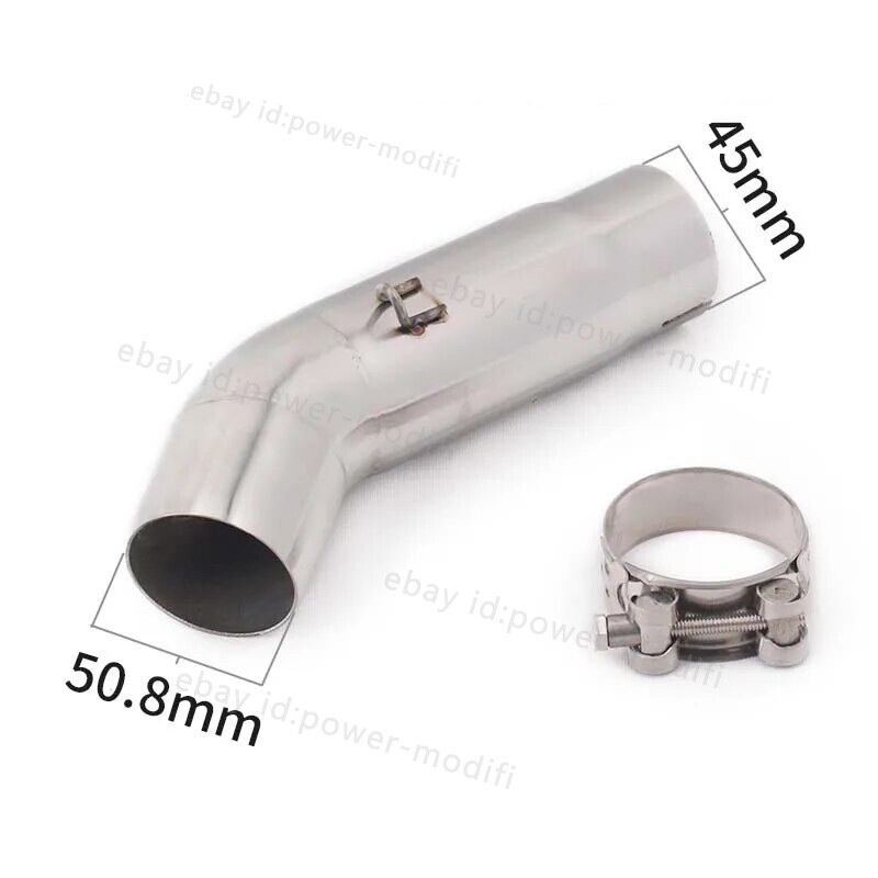 For Suzuki GSXR750 GSXR600 2011-2025 Exhaust System Mid Pipe 51mm Carbon Muffler