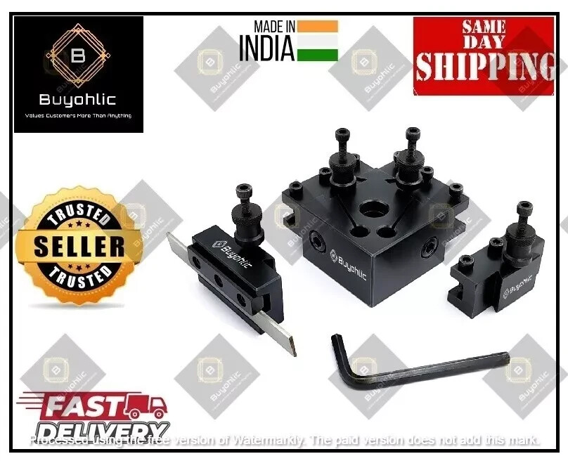 Mini Lathe's Quick Change Tool Post Set II Suits Mini & 90-115mm Centre Height