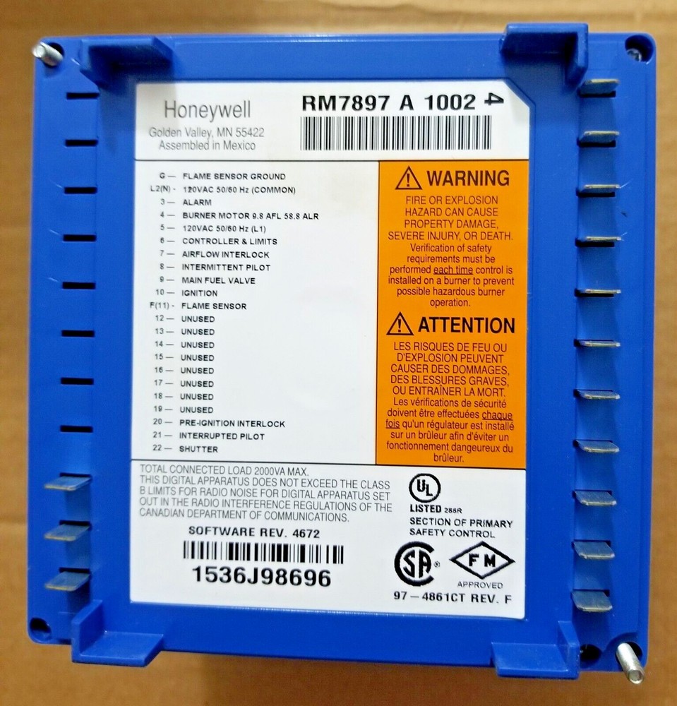 Honeywell RM7897A1002/ RM7897 A 1002 Automatic Programming Control **New **