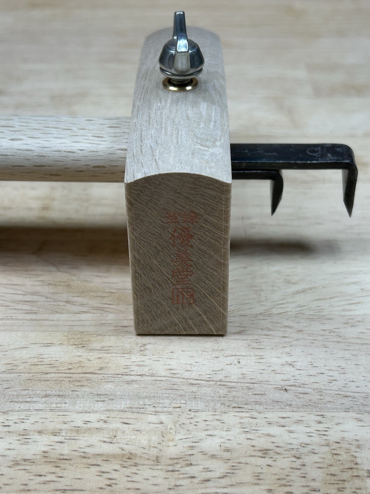 Japanese Marking Gauge (Kebiki). Japanese White Oak. New Old Stock.