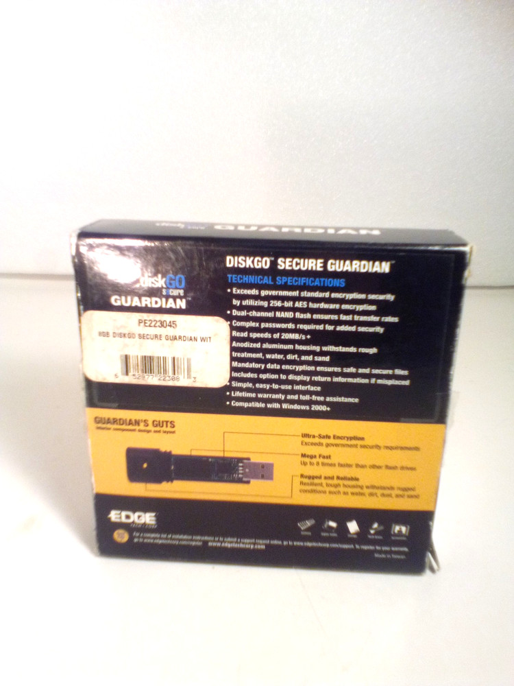 EDGE DiskGo Secure Pro USB 8GB PE223045