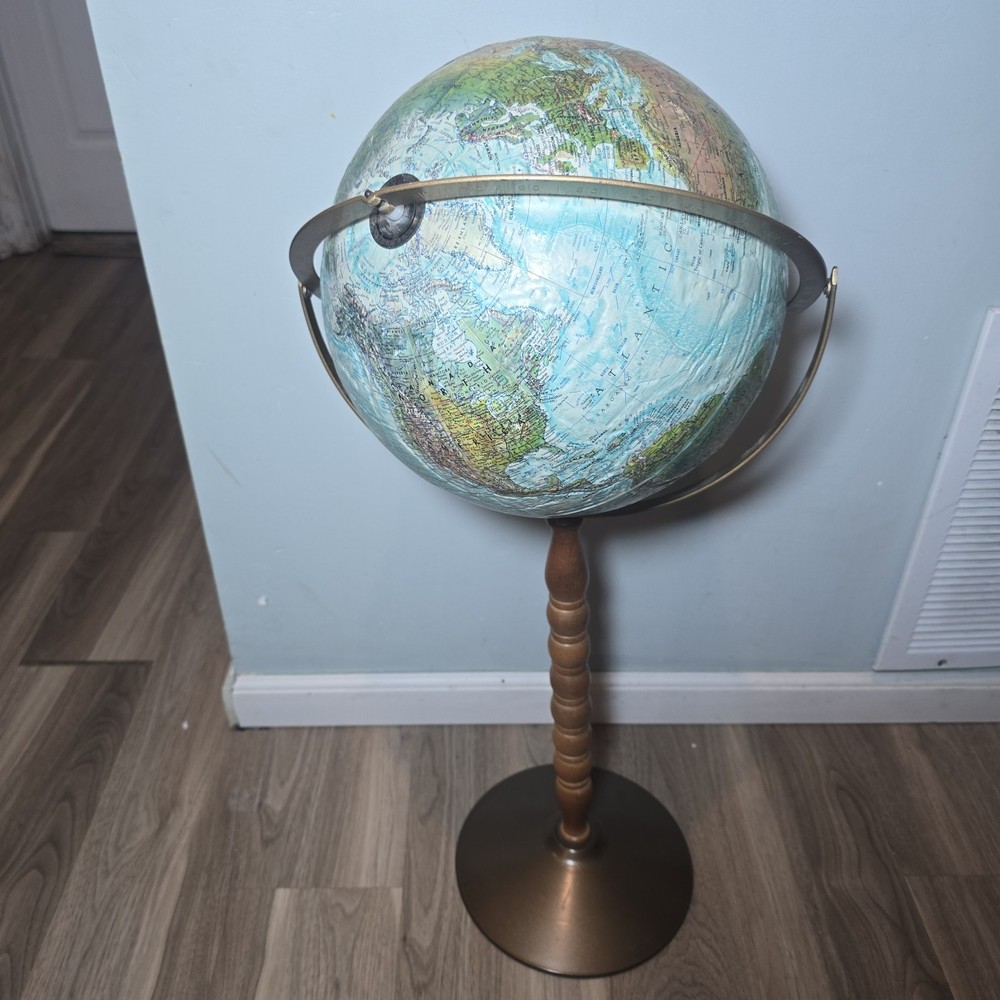 Replogle Treasury Floor Globe, Blue 12" Rough Surface