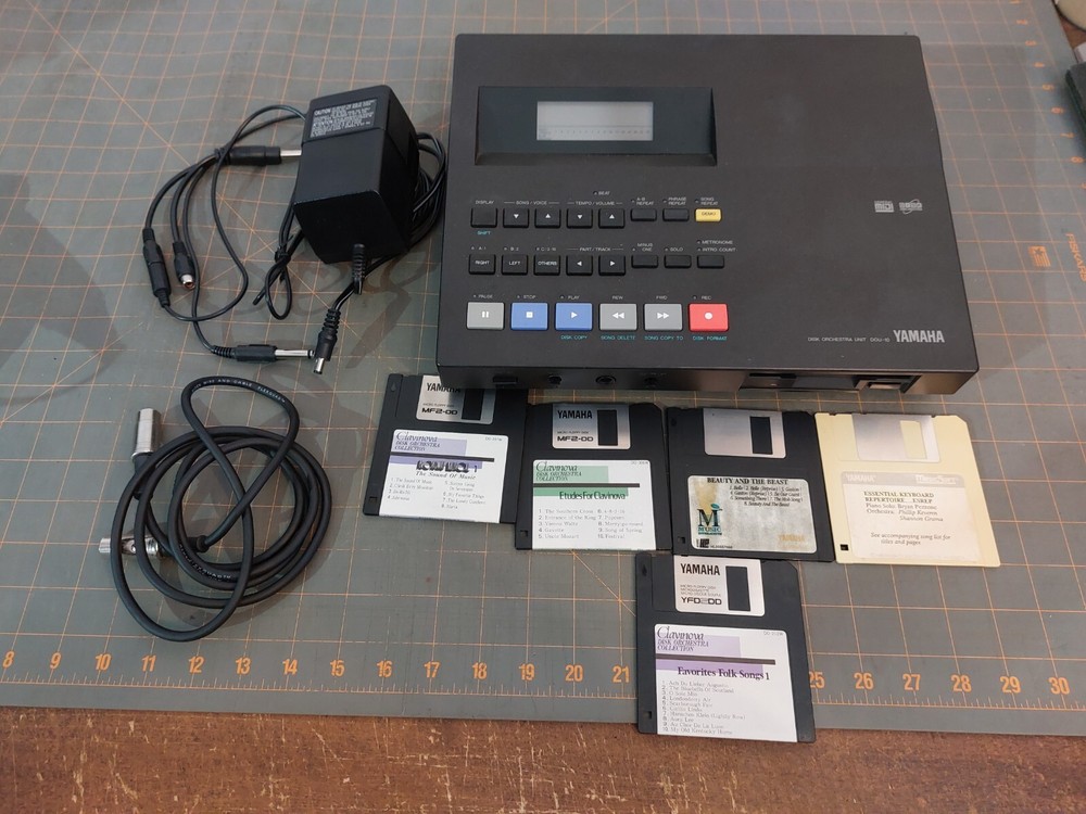 VINTAGE Yamaha Disk Orchestra Unit Module DOU-10 W/Discs, Cords