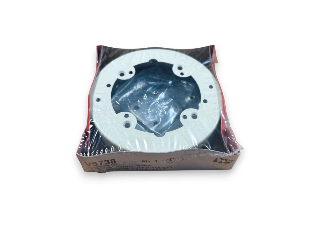 Legrand Wiremold V5738 Fixture Box Solid Base 4 3/4" Diameter (NEW IN BOX)