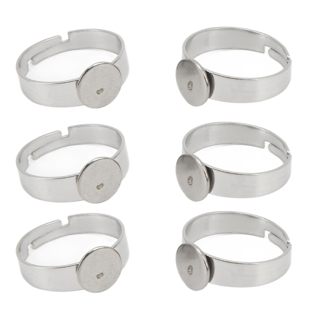 Adjustable Ring Blanks Ring Blanks 8mm Base Diameter 20PCS For Rings For