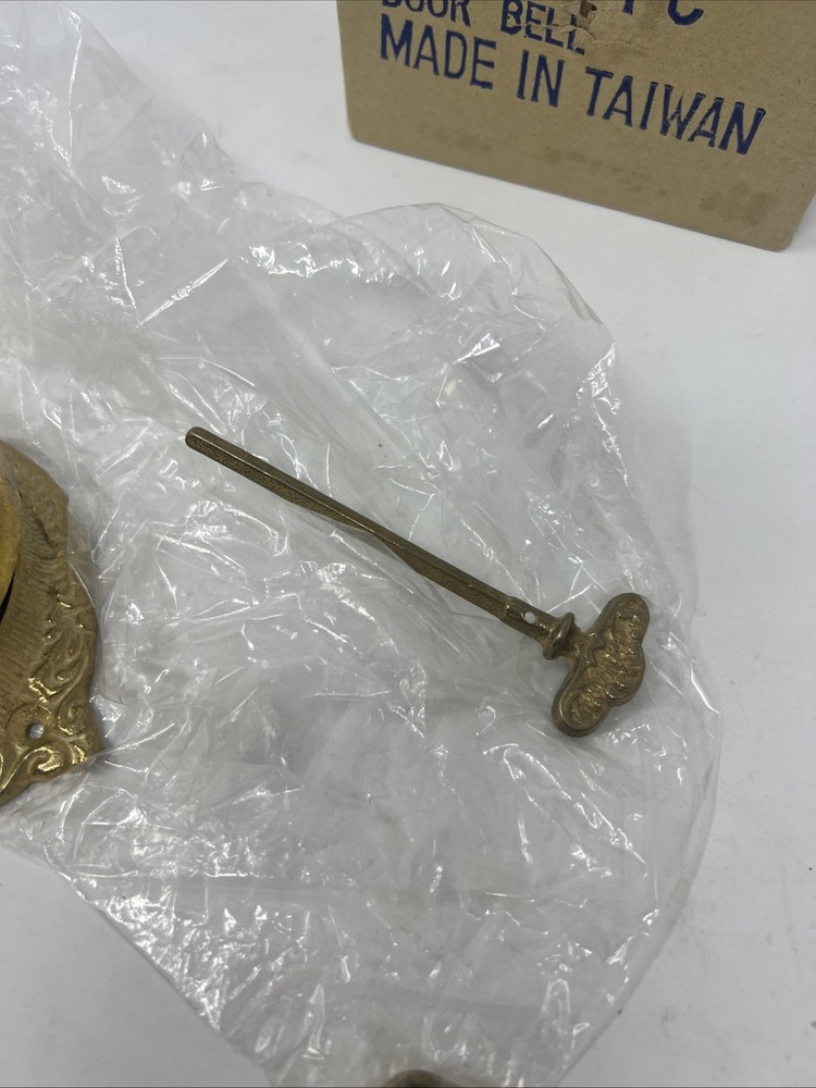 Solid Brass Vintage Mechanical Doorbell Ringer