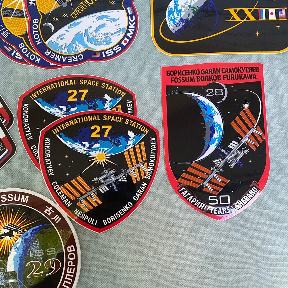 NASA Space Program Expedition ISS Space Station Sticker Lot 20 Crew Patch Logo