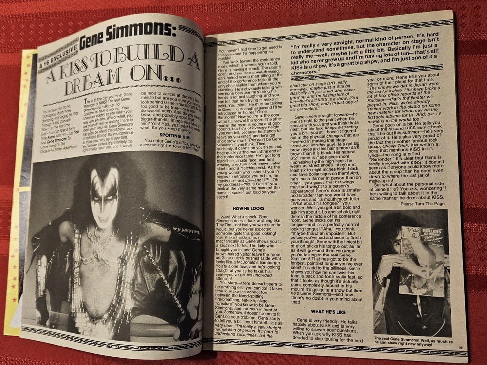 16 Magazine July 1978 KISS Gene Simmons