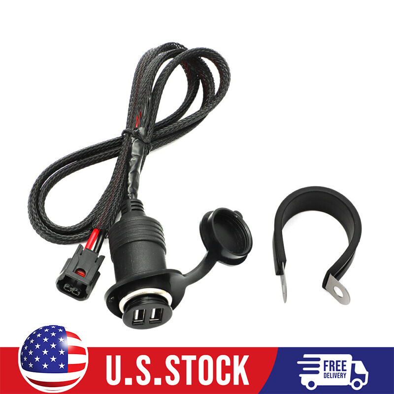 For Honda CRF300L CRF250L Rally 17on Dual USB Accessory Outlet Socket Power Port