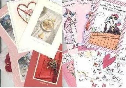 VALENTINES 25 NEW VALENTINES CARDS & ENVELOPE