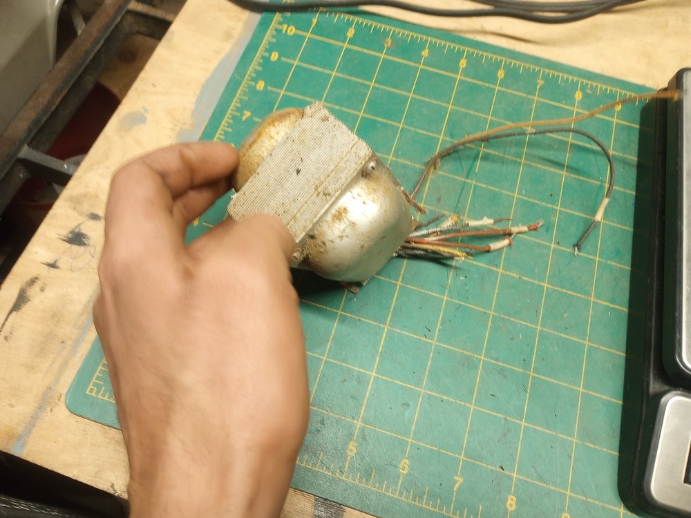 Old Silver Transformer For Old Radio