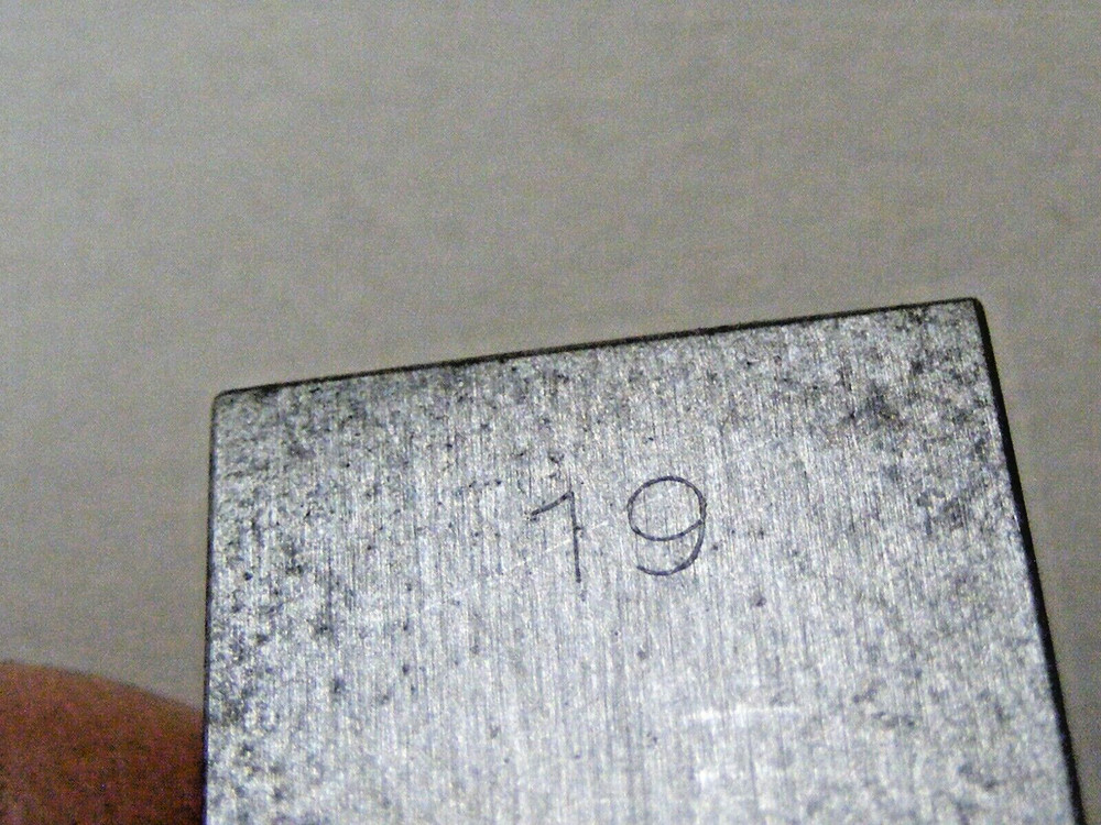 C.E. Johansson Gage Block Single 19mm (a31)