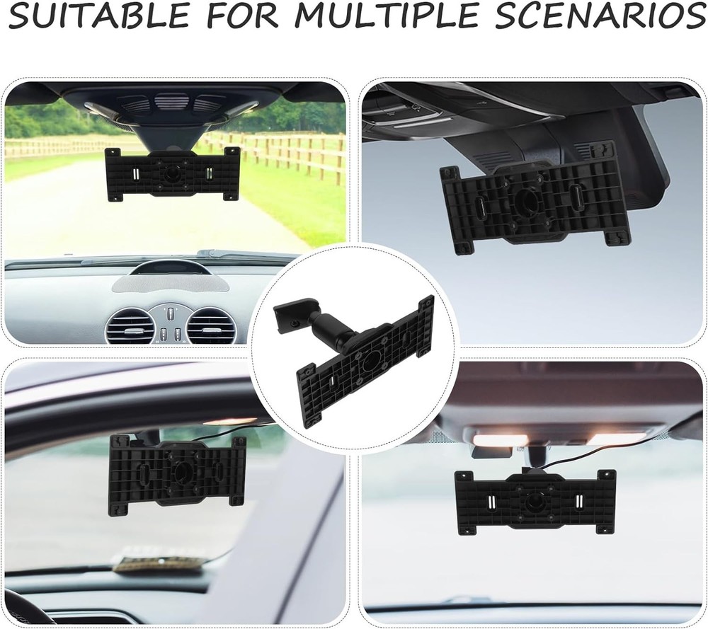 Compact Rearview Mirror Dash Cam Mount - Stabilizes Your Camera Effortlessly