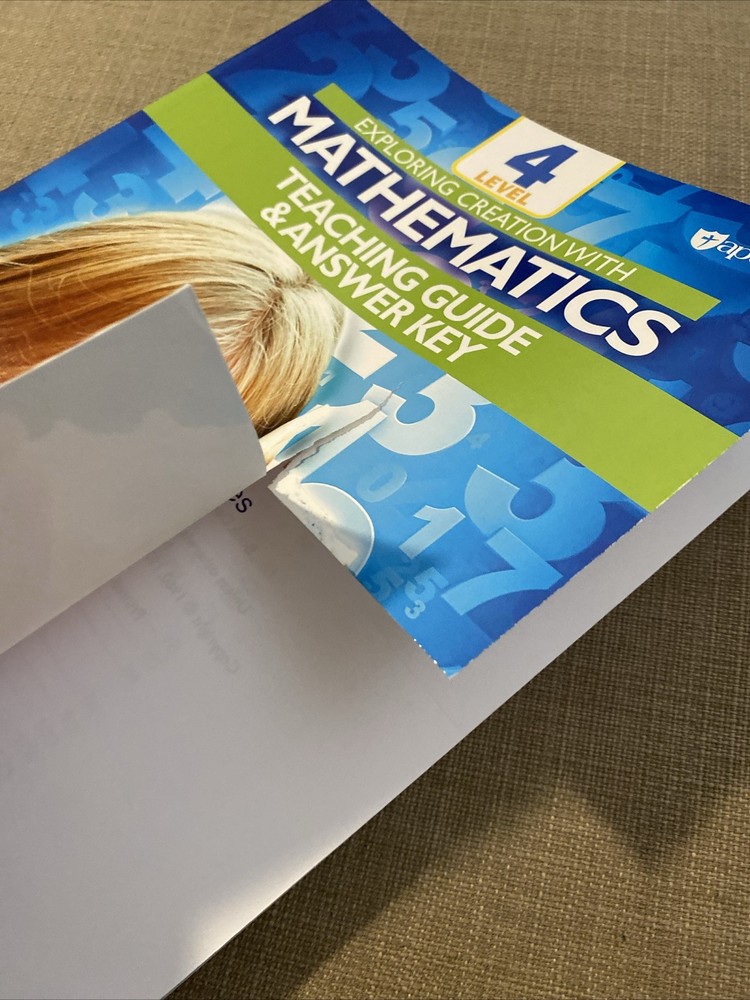 Exploring Creation with Mathematics Teacher Guide & Answer Key Book 4 Apologia