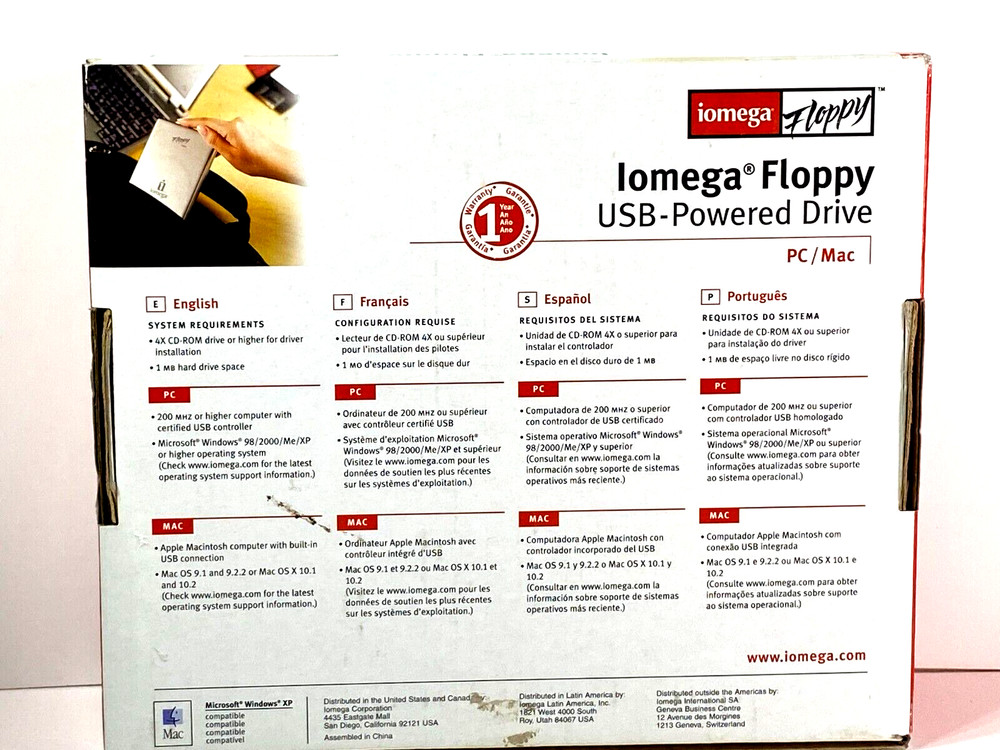 Iomega Floppy - USB-External Powered Drive - PC & Mac