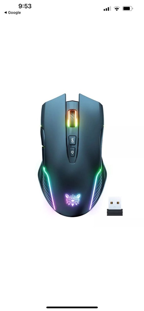 Onikuma CW905 Gaming Mouse Black - Bluetooth Mouse - Gaming without Cable