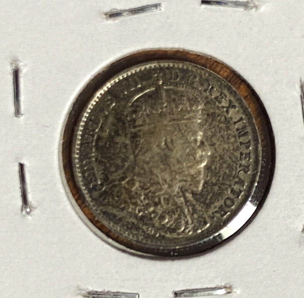 1907 Canada 5 Five Cents Major Planchet Break