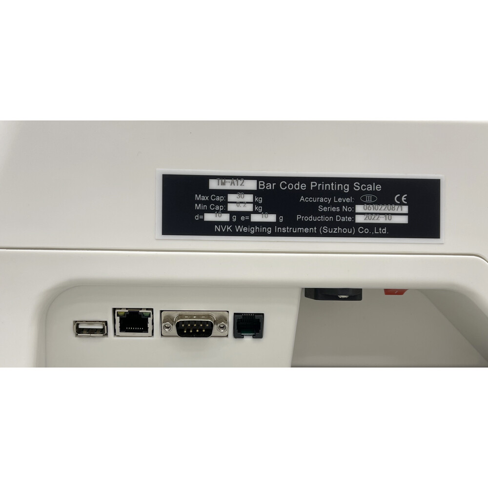 110V 66lbs Digital Price Computing Scale Thermal Printer with Label Printer New