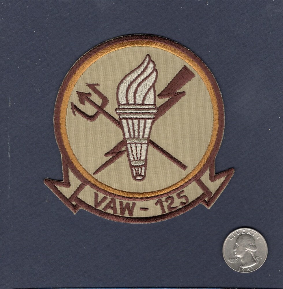 Original VAW-125 TIGERTAILS NAVY Grumman E-2C E-2 HAWKEYE Desert Squadron Patch