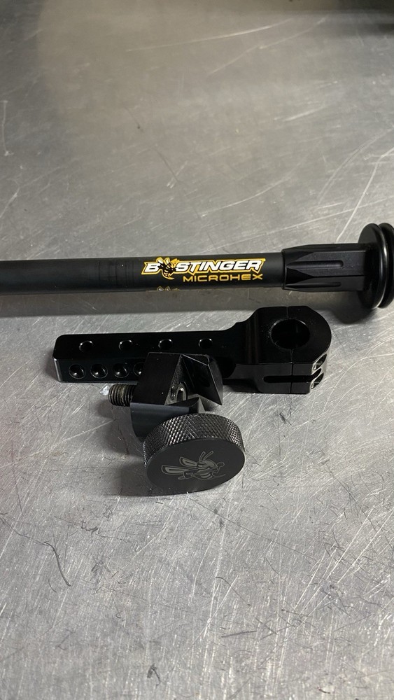 Bee Stinger Microhex Complete System Archery Stabilizer Black 12 inch