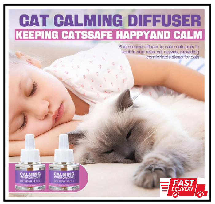 6 Pack Cat Calming Diffuser Refill Set with Pheromones 48ml Each 180 Days
